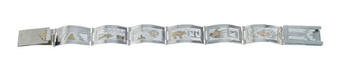Sterling Silver 12 KGF Link Bracelet NX11596
